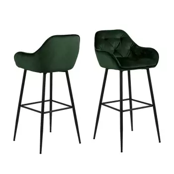 Barová stolička Brooke − zelená