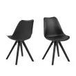 Jedálenská stolička Dima − čierna