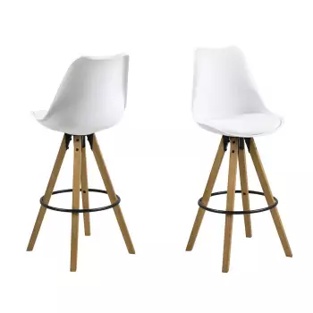Barová stolička Dima − biela