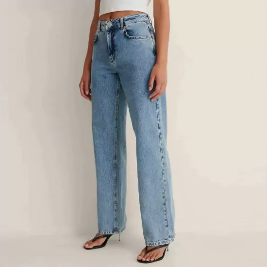 Organické straight džínsy