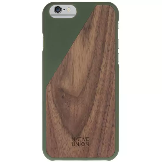 Kryt na iPhone 6 – Clic Wooden Olive – 2. akosť