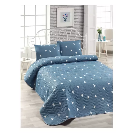 Modrý set posteľnej bielizne