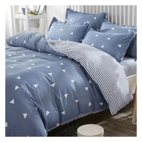 Modrý set posteľnej bielizne – 200 × 220 / 50 × 70 cm