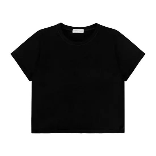 Čierne tričko RUSTICAL s okrúhlym výstrihom