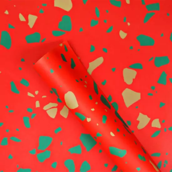 Vianočný baliaci papier Terrazzo