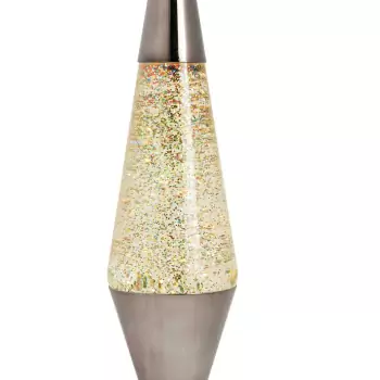 Stolná lampa Glitter – strieborná