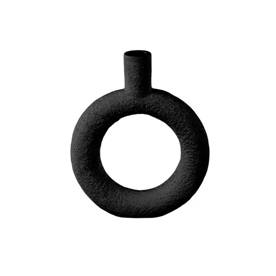 Váza Ring kulatá – čierna