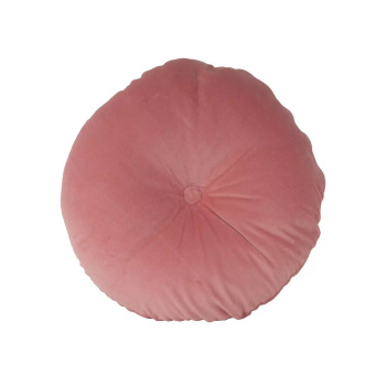 Vankúš Luxurious Round Velvet − ružový